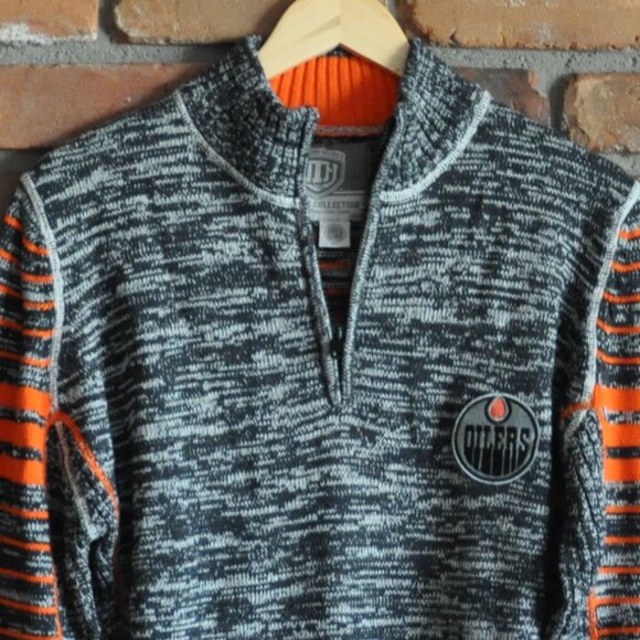Edmonton Oilers NHL OLD TIME Hockey CAUSEWAY COLLECTION Knit Sweater NEW NO TAGS - Picture 2 of 4